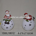 Santa claus with tree design ceramic christmas decoration